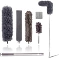 thumbnail image 1 of Upgraded Dusters for Cleaning (6pcs), Ceiling Fan Duster with 100" Thickened Extension Pole, Extendable Long Microfiber Duster for High Ceilings, Reusable & Washable Dusting Wand by, 1 of 4