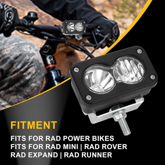 Upgraded E-Bike LED Headlight for Night Visibility