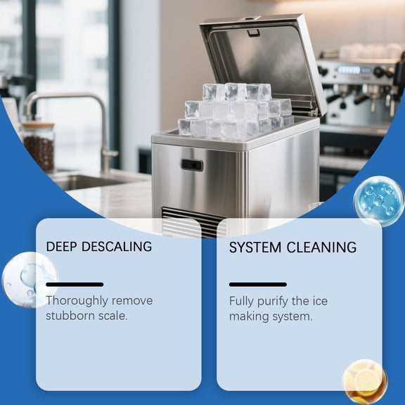Upgraded Efficient Ice Maker Clean Sheet Descaling Deodorizing Extend The Of Ice Maker Enjoy The Bests Taste Of Ice