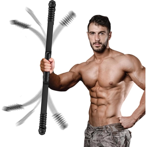 Upgraded Elastic Fitness Bar,Physical  Equipment for Exercise Vibration , Buring Workout for Yoga Pilates ,  Strength Exercises in  Gym