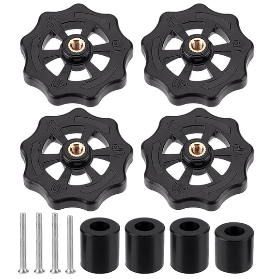 Upgraded Ender 3 Screws Kit Black Heatbed Silicone Leveling Column Metal Hand Twist Leveling Nut Resin Pulley 3D Printer