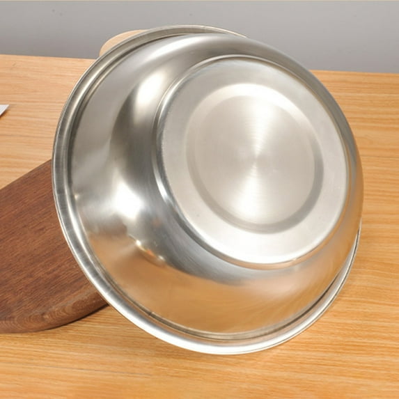 Upgraded Enlarge Mixing Bowl Large Capacity Kneading Bowl Making Dough Bowl Thickened Seasoning Bowl Dishwashing Bowl Flat Bottomed Bowl F