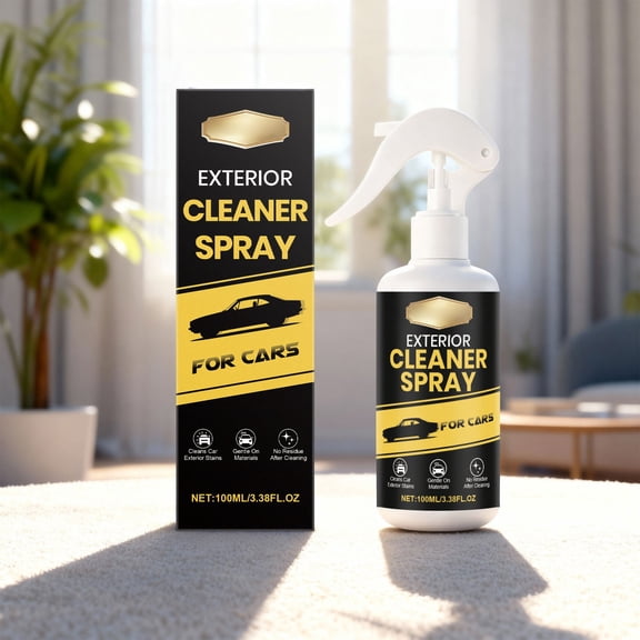 Upgraded Exterior Cleaner Spray For Cars All Purpose Degreaser Remover For Sap Road Grime Tar And Stains Detailing Spray Safe On Paint Glass Chrome Plastic 100ml N