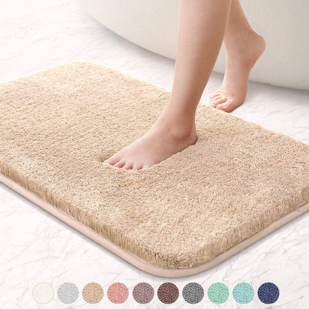 Upgraded Extra Large Non Slip Bath Mat 24"x36" Soft Absorbent Fluffy ...