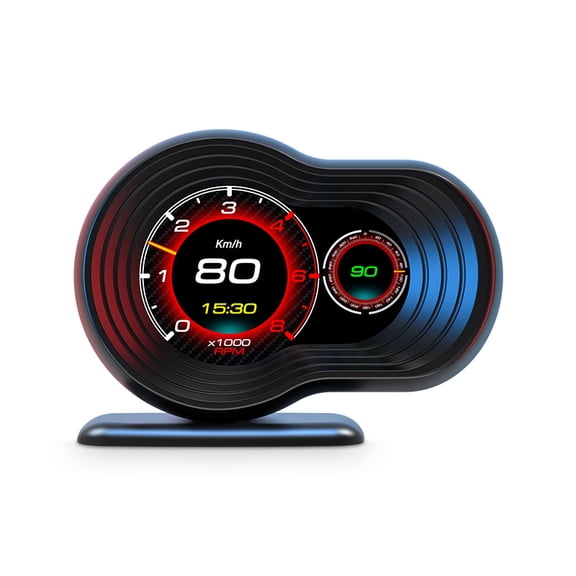 Upgraded F9 OBD HUD Display - HD Speedometer & Car Diagnostic Tool with Overspeed Alarm, Multi-Language, LCD Smart Dashboard