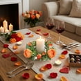 thumbnail image 1 of Upgraded Faux Rose Candle Wreath Valentine’s Day – Orange Valentine's Day Decorations, 1 of 6