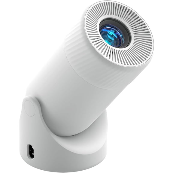 Upgraded Fire-Resistant Mini Projector with WiFi & Bluetooth , Portable Projector 4K Support, Auto Keystone & 180 Rotatable, Body for iPhone/Android/TV Stick/HDMI, Smart Proyector for Home Outdoor