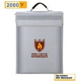 thumbnail image 1 of Upgraded Fireproof Document Bag (2000℉), Manfiter Waterproof and Fireproof Money Bag, Fire Safe Storage for Valuables,Money,Jewelry,Legal Documents, File and Tablet(15×11×2.5”), 1 of 7