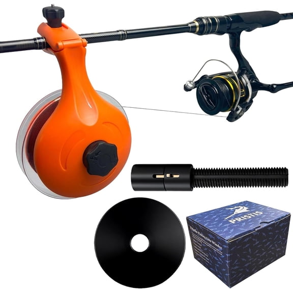 Upgraded Fishing Line Winder for Thick Spool, Reel Spooler with  Free System, Spool Holder with Tension-Adjusted Design, Anti-Twist Spooling Tool Gear for Baitcasting Casting Spinning