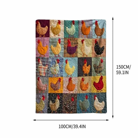 Upgraded Flannel Chicken Blanket Multiple Patterns And Shapes Of Chickens C