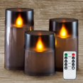 Upgraded Flickering Flameless Candles with Realistic Dancing Flame, LED Candles, Battery