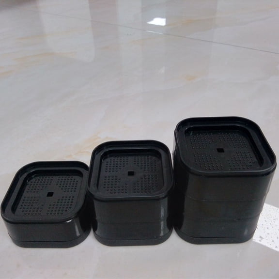 Upgraded Floor Protection Riser Adjustable Height Bed Risers 4pcs Furniture Set Stackable Washing Machine With -Slip Pad Shock-Absorbing For 4pcs