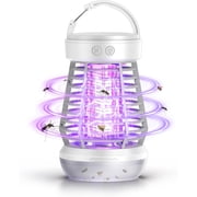 Upgraded Fly Traps,3 in 1 Bug Zapper Outdoor & Indoor, Electric Mosquito Killer Lamp with 2000V Grid & On/Off Switch, Mosquito Traps for Kitchen, Patio, Backyard, and More White