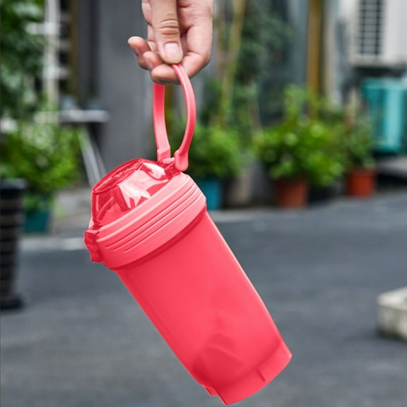 Upgraded Food-Grade Shaker Bottle, Heat-Resistant, Large, Pink Outdoor Use