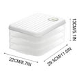 thumbnail image 1 of Upgraded Food Storage Containers Dumpling Organizer Transparent Food Storage Box For Kitchen And Fridge, 1 of 5
