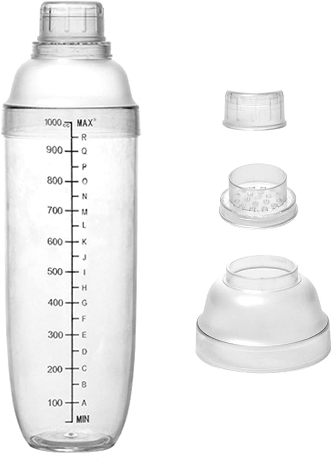 Upgraded Fourstage Plastic Cocktail Shaker Hand Drink Mixer Boba