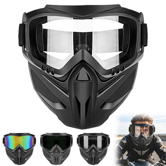 Upgraded Full Face Goggle Mask - Grass Cutting Mask, Full Face Respirator Mask，Respirator Mask Style, Gas Mask & Face Shield for Welding Riding Paintball