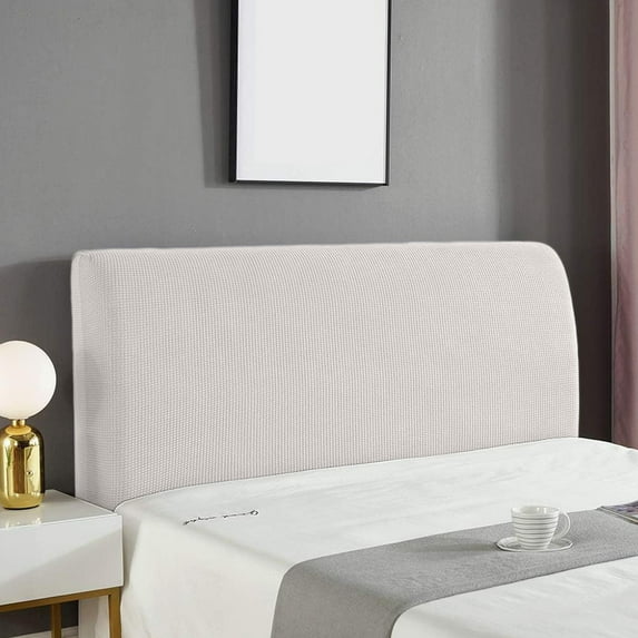 Upgraded Fully Enclosed Headboard Cover Elastic Modern Bedhead Protector Dusts Proof Fabric Slipcover For Upholstered Headboards Easiler Wash Stretchable Designs R