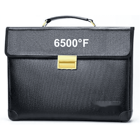 Upgraded Fully Fireproof Document Bag 6500F,14.2x10x2.3 Fire Proof Bag for Documents with Lock,Small Fireproof Safe,Portable Home Office Travel Safe Storage for Laptop,Black$$Tools & Hardware Other