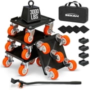 Upgraded Furniture Dolly, Heavy Furniture Movers with 5 Wheels, 3000 LBS, 6.3 x 6.3 Inches Furniture Sliders - Easily Move Cabinets, Sofas, Appliances, and More