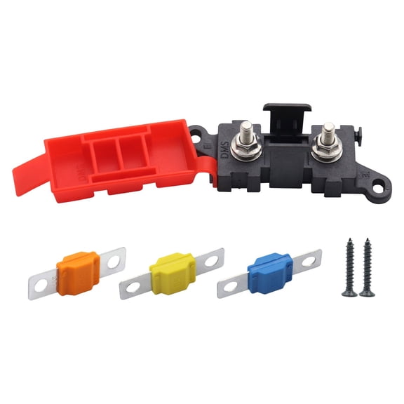 Upgraded Fuses Block Single Circuit High Temperature Resistance Strong Silicone Rubber Cap Automotive Fuses Holder