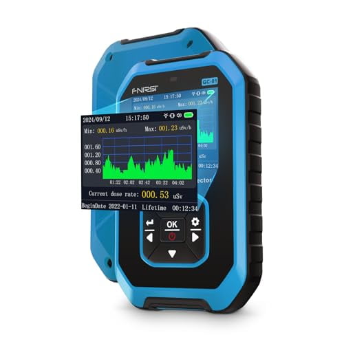 Upgraded GC-01Geiger Counter Nuclear Radiation Detector, Personal Dosimeter X-ray -ray -ray Radioactivity Tester Marble Detector, Portable Handheld Beta Gamma X-ray Monitor Meter