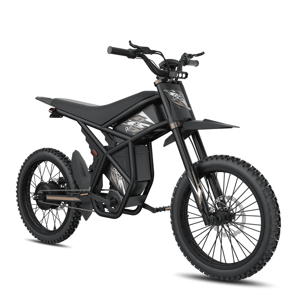 Riding'times GT73pro Electric Dirt Bike for Adults, 3000W 50MPH, With 60V 36Ah Battery, Up to 85 Miles Range, Dual Hydraulic Brakes & Full Suspension