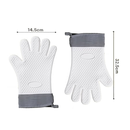 Upgraded Gloves Heat-oven Microwave Oven Baking Gloves Thickened Kitchen High-temperature Silicone Insulated Hands