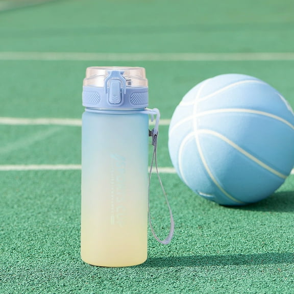 Upgraded Gradient Color Large Capacity Portable Plastic Water Cup Students Straight Drinking Cup Men And Women Sports Cup P