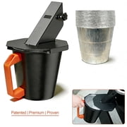 Upgraded Grease Bucket with Lid & 12PCS Liners, Grease Catcher for Smoker Drip Bucket, Compatible with Traeger, Pit Boss, Z Grills, Recteq and More - Grease Buc