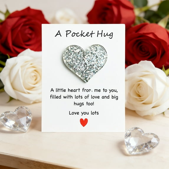 Upgraded Greeting Card Valentine Mother’s Day Birthday Pocket Hug Card – White Valentine's Day Gifts
