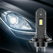 Upgraded H7 LED Bulbs, 600% Brighter, Mini Size, Plug and Play, 6500K Cool White, Long Lifespan, No Adapter Required, Hassle-Free Installation