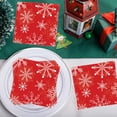 thumbnail image 1 of Upgraded HEROOY 25 Pieces White Snowflake Napkins Paper Towels Winter Snowflake Party Tableware Supplies Birthday Party Tableware Y, 1 of 6