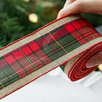 Upgraded HEROOY Christmas Decor Present Ribbon Rolls Christmas Wired Ribbons Christmas Ribbon Gift Wrapping Ribbon Christmas Crafts Wrapping Decoration Gift Ribbons G