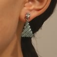 thumbnail image 1 of Upgraded HEROOY Christmas Tree Earrings Holiday Earrings Christmas Gifts For Girlfriend Family D, 1 of 6