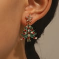thumbnail image 1 of Upgraded HEROOY Christmas Tree Earrings Holiday Earrings Christmas Gifts For Girlfriend Family F, 1 of 6
