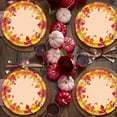 thumbnail image 1 of Upgraded HEROOY Plastic Tablecloth Thanksgiving Themed Tableware With Maple Leaf Patterns Suitable For Party Decoration And Catering 24pc R, 1 of 5