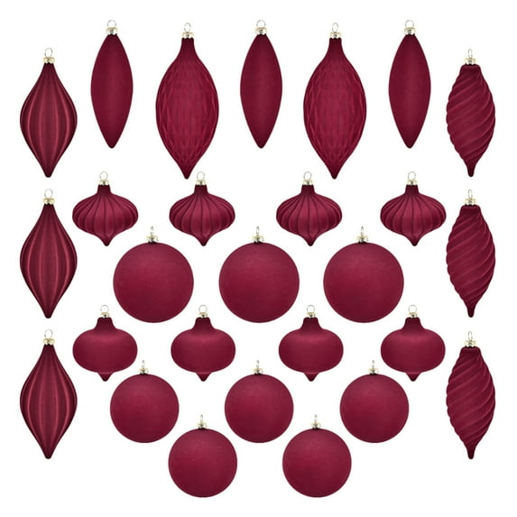 Upgraded HEROOY Unusual Velvet Christmas Balls Christmas Tree Ornaments Christmas Decorations K