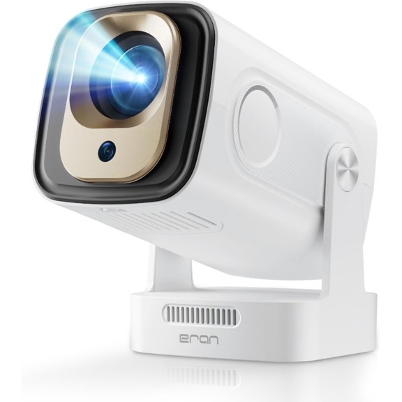 Upgraded HY260 PRO MINI Portable Projector, 1080P Support for 4K Resolution with 5.4 WIFI6 300 ANSI Android 11,180? Rotatable, Auto Keystone Correction,35"-130" Screen Video Projector
