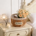 thumbnail image 1 of Upgraded Hand Woven Rattan Flower Basket Rustic Planter Pot For Succulents Orchids And Greenery Decorative Flower Pot For Home And Garden Natural Material P, 1 of 6