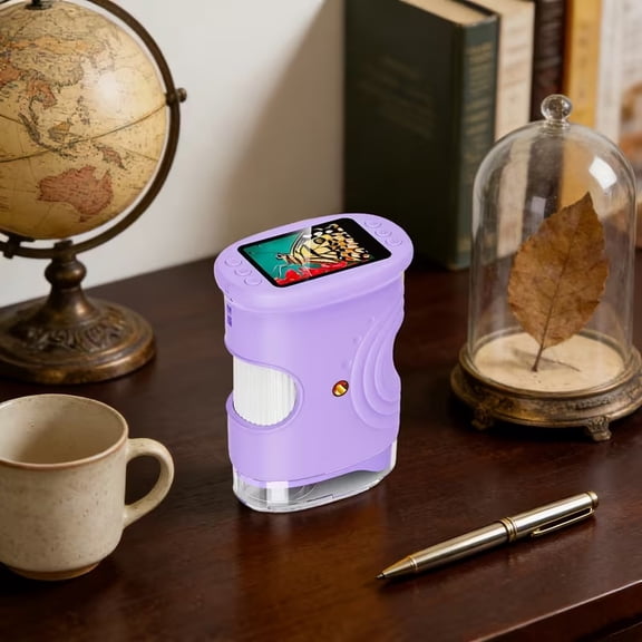 Upgraded Handheld HD Electronic Microscope - 1000x Magnification with LED Light for Educational and Outdoor Exploration