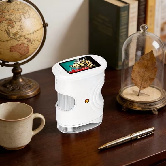 Upgraded Handheld HD Electronic Microscope - 1000x Magnification with LED Light for School and Home Use, Perfect for Travel and Outdoor Exploration