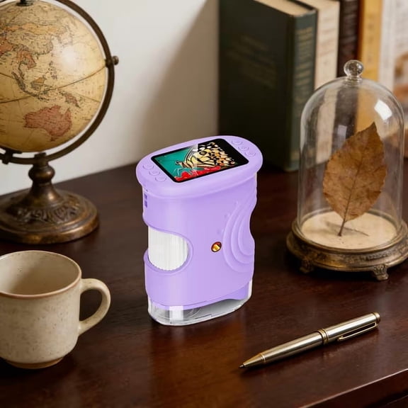 Upgraded Handheld HD Microscope 1000x LED for Kids Students Adults