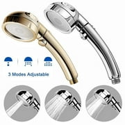 Upgraded Handheld Shower Head with ON/OFF Pause Switch 3 Spray Modes High Pressure Powerful Chrome Showerhead Full Body Coverage Rain Water Saving Showerhead Detachable Shower Heads for Bathroom