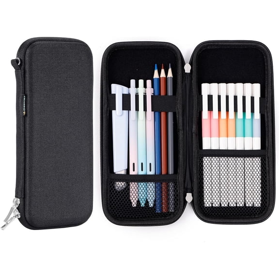 Upgraded Hard Pencil Case Box for Adluts,Durable Pen Carrying with Zipper-