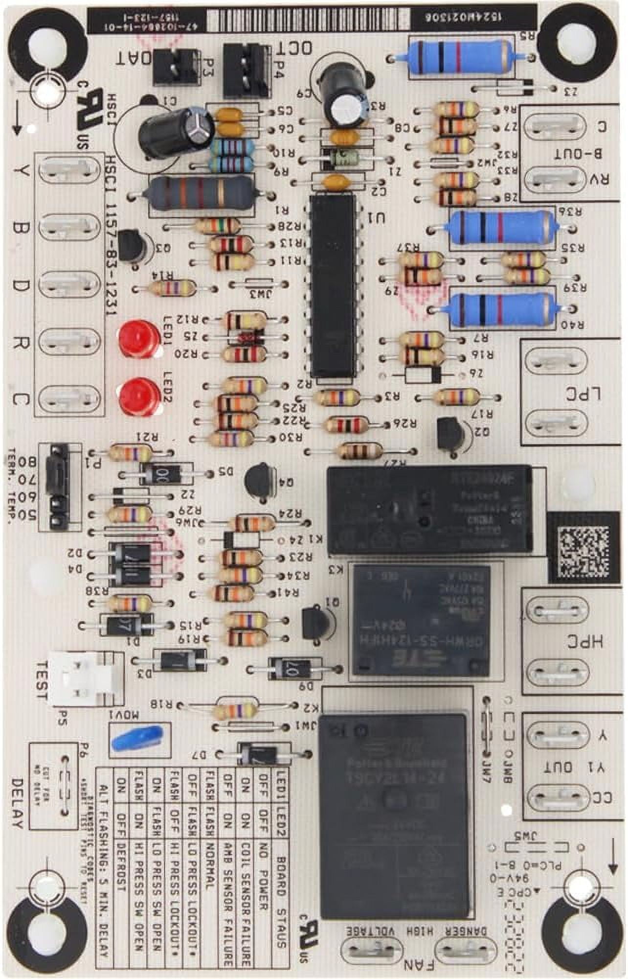 Upgraded Heat Pump Defrost Control Circuit Board & Sensor 47-21517-22 ...
