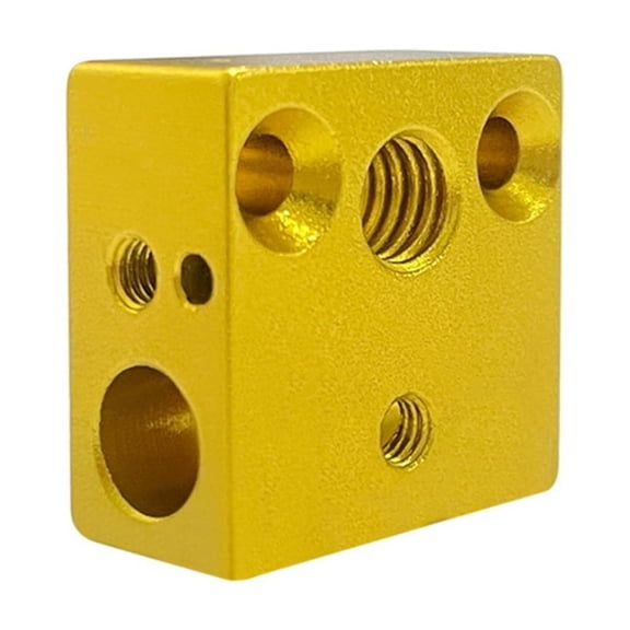 Upgraded Heating Block Aluminium for MK8 Extruder High Temperatures Heater Block for 3D Printer Accessories