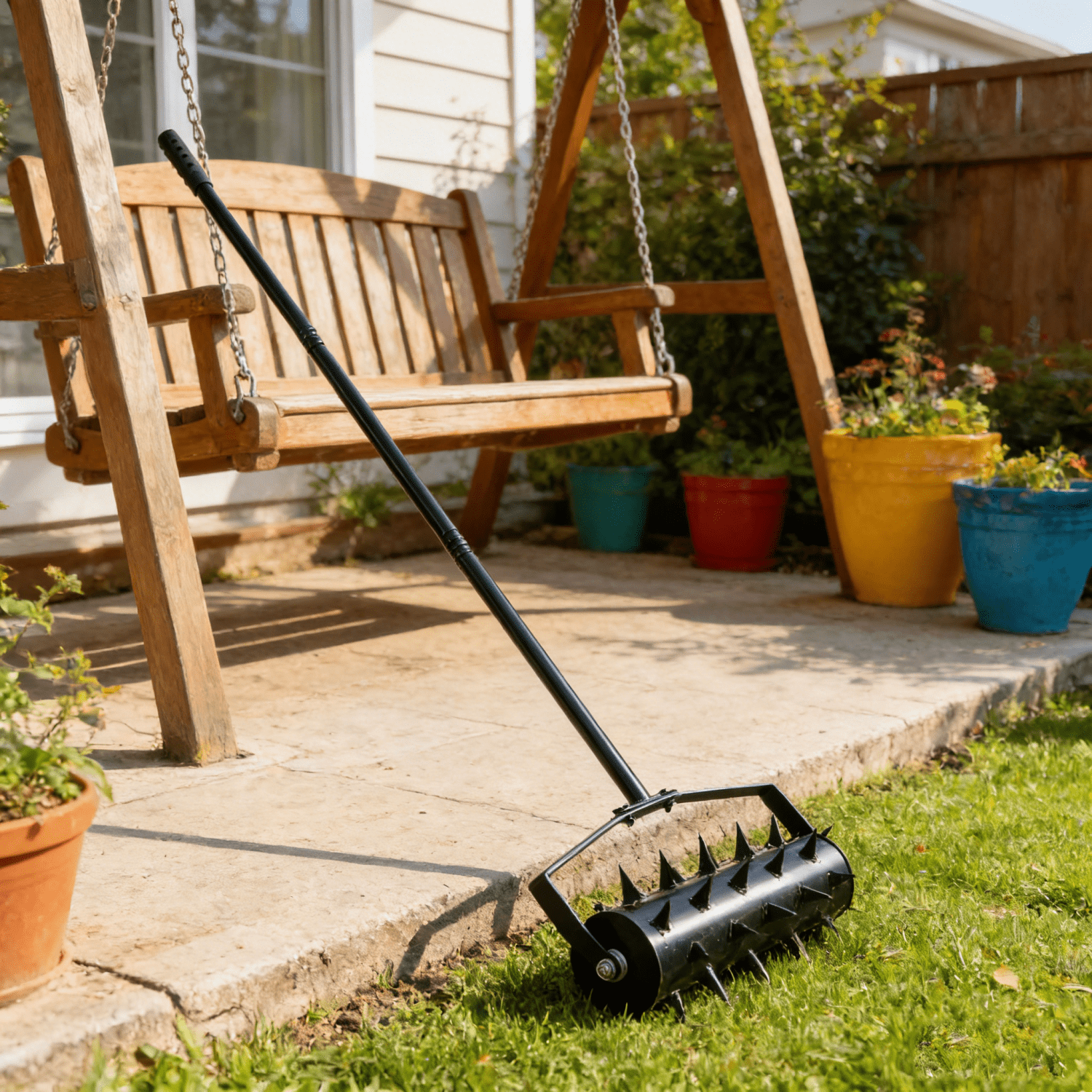 Upgraded Heavy Duty Aerator Lawn Soil Penetrator Spikes for Garden Grass Patio Yard