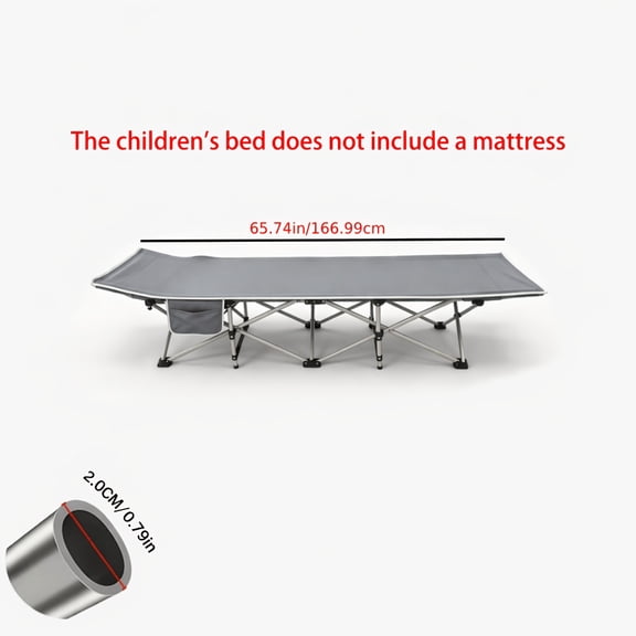 Upgraded Heavy-Duty Integrated Outdoor Folding Cot, Thick Breathable Wear-Resistant Fabric, Portable Camping & Office Rest Bed, 500/600/700 LBS High Load Capacity, Mattress/No Mattress Options,