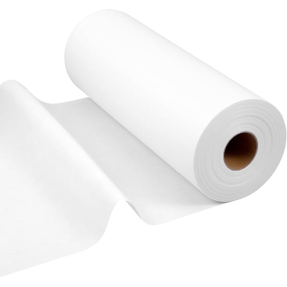 Upgraded Heavy Weight White Iron- Non-Woven Fusible Interfacing - 11.7 Inch x 30.6 Yard, Heavy Weight Non-Woven Interfacing Iron Polyester Single-Sided Interfacing for Crafts Supplies